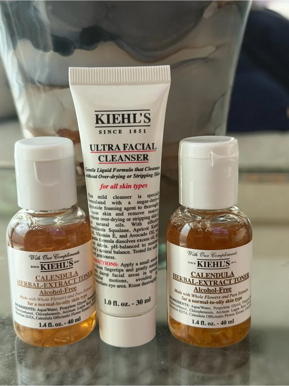 Kiehl's Ultra Facial Cleanser & Calendula Toner Set